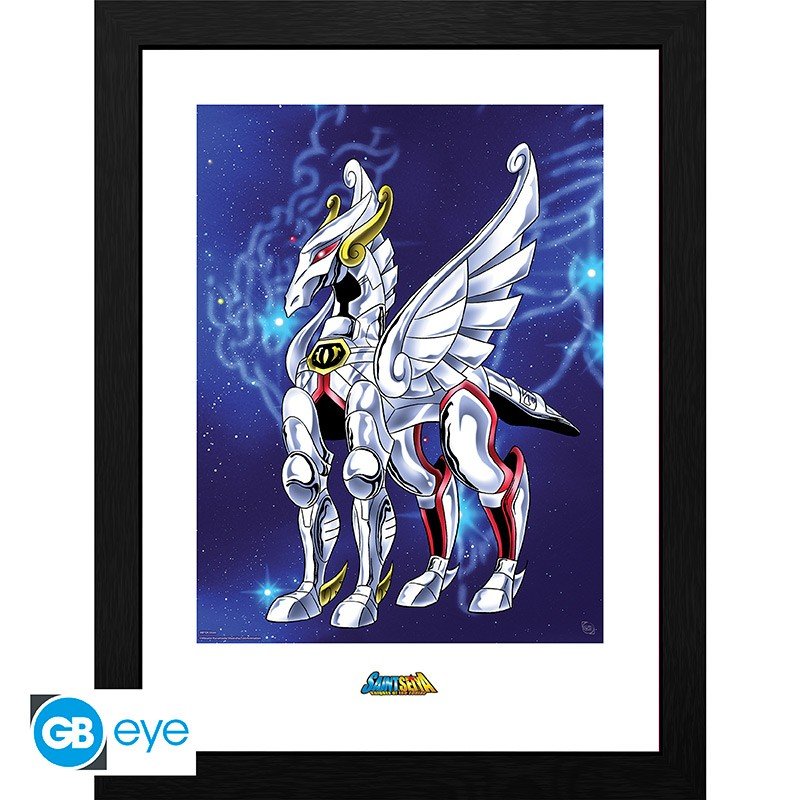 SAINT SEIYA - Tirage encadré Armure Pégase 30x40